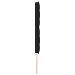 vidaXL Tête de lit à LED Design Lignes Noire 72 cm Tissu