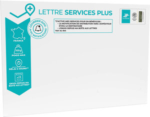 Prêt-à-Poster - Lettre Services Plus - 100g - Format C4 - Enveloppe à l'unité