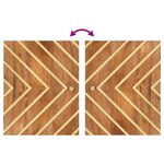 vidaXL Ensemble d'armoires de bain 4 Pièces marron noir bois de manguier