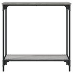 vidaXL Table console sonoma gris 75x30 5x75 cm bois d'ingénierie