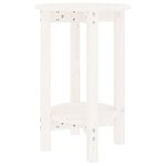 vidaXL Table basse Blanc Ø 40x60 cm Bois massif de pin