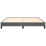 vidaXL Cadre de lit sans matelas gris foncé 160x200 cm velours