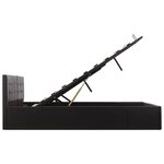vidaXL Cadre de lit avec rangement hydraulique Similicuir 180x200 cm