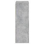 vidaXL Meuble TV mural gris béton 40 5x30x90 cm bois d'ingénierie