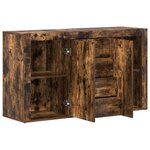 Buffet vidaXL Chêne fumé Bois d'ingénierie 120 x 36 x 69 cm Buffet