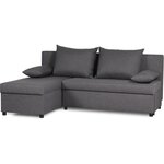 Canapé d'angle réversible – Tissu Gris – 192 x 143 x 79 cm