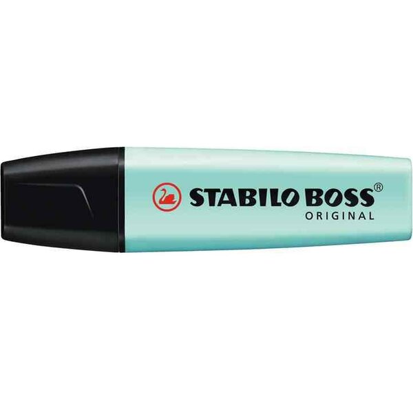 Surligneur BOSS ORIGINAL Pastel Pte Biseautée 2 - 5 mm Turquoise Pastel STABILO