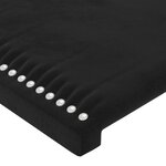 vidaXL Cadre de lit sans matelas noir 200x200 cm velours