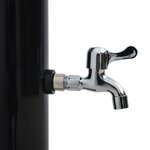 vidaXL Douche solaire Noir 220 cm 20 L