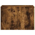 vidaXL Meuble TV mural chêne fumé 60x30x41 cm