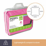 Perel Voile d'ombrage  hydrofuge  3 6 x 3 6 m  160 g/m²  polyester  carré  fuchsia