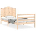 vidaXL Cadre de lit sans matelas 100x200 cm bois massif