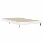 vidaXL Cadre de lit blanc brillant 100x200 cm bois d'ingénierie