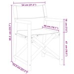 vidaXL Chaises pliables de jardin lot de 6 gris foncé tissu