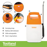 Toolland pulvérisateur de jardin à batterie 6 l