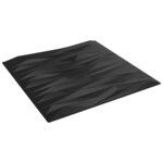 vidaXL Panneaux muraux 24 Pièces noir 50x50 cm XPS 6 m² pierre