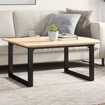 vidaXL Pieds de table basse cadre en O 70x60x43 cm acier