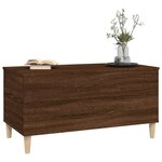 vidaXL Table basse Chêne marron 90x44 5x45 cm Bois d'ingénierie