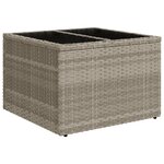Ensemble de Canapé de Jardin vidaXL de 7 Pièces avec Coussins Gris Clair Rattan Poly