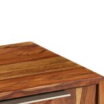 vidaXL Meuble TV Bois de Sesham massif avec finition miel 118x30x40 cm