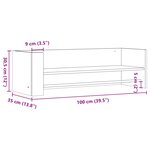 vidaXL Étagère murale chêne sonoma 100x35x30 5 cm bois d'ingénierie