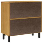 vidaXL Commode FLAM 80x40x80 cm bois de pin massif