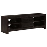 vidaXL Meuble TV Bois d'acacia massif 120 x 30 x 40 cm Marron foncé