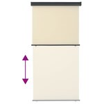 vidaXL Auvent latéral de balcon 122x250 cm Crème
