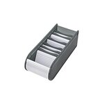 Boîte pour 500 Cartes format A8 (100 cartes inclues) Gris WEDO