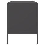 vidaXL Meuble TV noir 100 5x39x50 5 cm acier