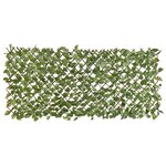 Nature Treillis de jardin avec feuilles vertes de laurier 90x180 cm