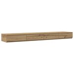 vidaXL Cadre de lit de rangement Chêne Artisan 180x200 cm