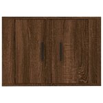 vidaXL Meuble TV mural Chêne marron 57x34 5x40 cm