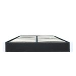 Lit coffre adulte 160 x 200 cm - Simili Blanc - Sommier inclus