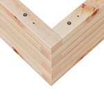 vidaXL Jardinière 70x70x23 cm bois de pin massif
