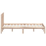 vidaXL Cadre de lit Bois de pin massif 120x200 cm