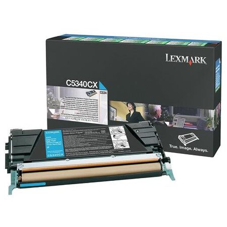 Cartouche toner cyan LRP HC 00C5340CX LEXMARK