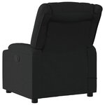 vidaXL Fauteuil de massage inclinable Noir Tissu