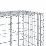 vidaXL Panier gabion avec couvercle 350x100x100 cm fer galvanisé