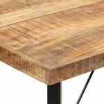 vidaXL Table de bar 180x70x107 cm bois massif de manguier et fer