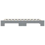 vidaXL Lit de jour avec gigogne sans matelas gris clair 100x200 cm