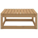 vidaXL Salon de jardin 3 Pièces Marron miel Bois de pin massif