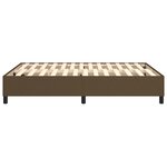 vidaXL Cadre de lit Marron foncé 140x190 cm Tissu