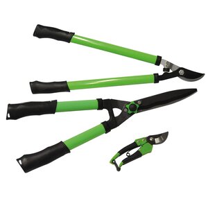 Brüder Mannesmann Ensemble de cisailles de jardin 3 Pièces