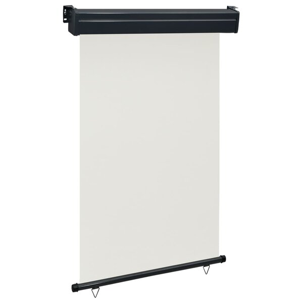 vidaXL Auvent latéral de balcon 120x250 cm Crème