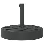 vidaXL Base de parasol pour mâts Ø38 / 48 mm 25 kg rond