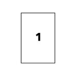 Boîte de 100 étiquettes copieur 210x297 blanc avery zweckform