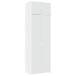 vidaXL Armoire de rangement blanc 70x42 5x225 cm bois d'ingénierie