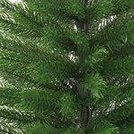 vidaXL Sapin de Noël artificiel mince avec support 120 cm PE