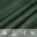 vidaXL Voile d'ombrage 160 g/m² Vert foncé 3x4 m PEHD